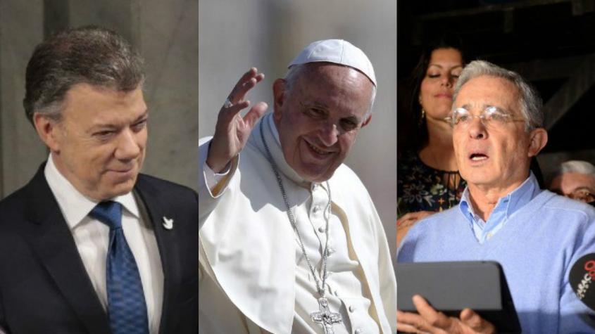 Acuerdo de paz en Colombia: Papa Francisco convoca a reunión con Santos y Uribe