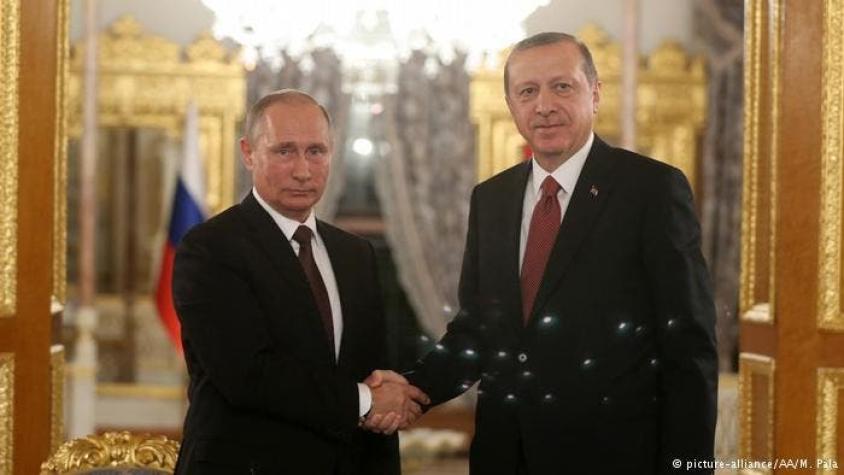 Putin "trabaja" con Erdogan para abrir nuevo dialogo de paz sobre Siria