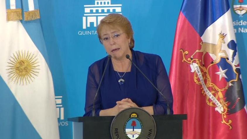 Los detalles de la bilateral de Bachelet y Macri en Buenos Aires