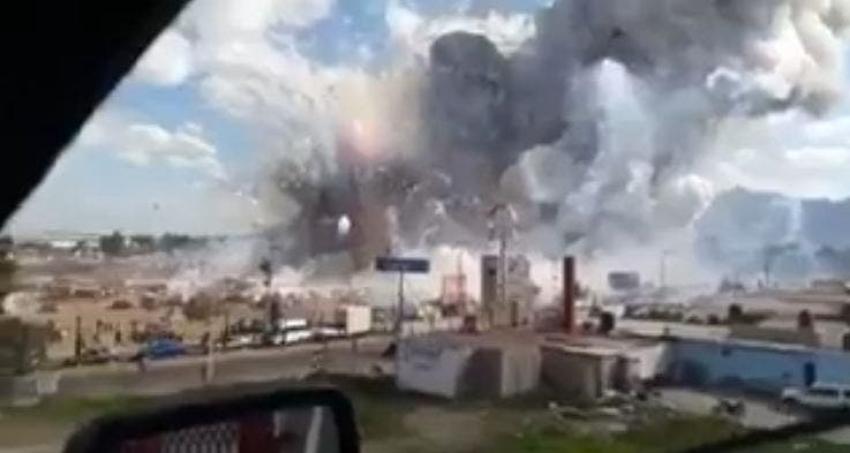 Al menos 32 fallecidos tras impresionante explosión de fábrica de fuegos artificiales en México