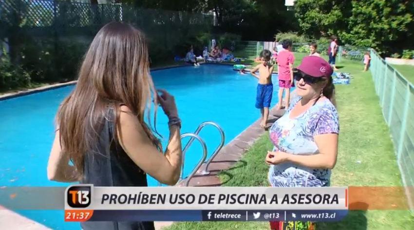 [VIDEO] Prohíben uso de piscina de asesora del hogar en Lo Barnechea