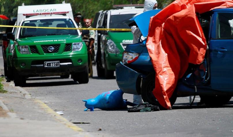 Dos muertos tras accidente de auto particular en Santiago Centro