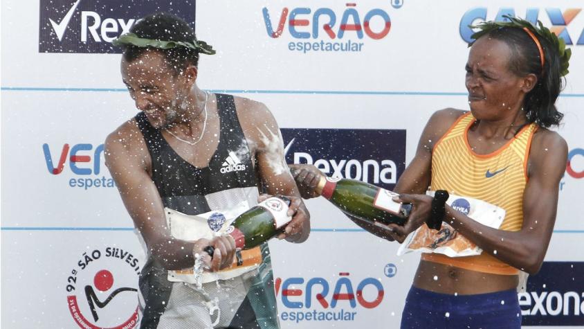 Atletas africanos siguen dominando la tradicional corrida de San Silvestre en Brasil