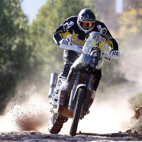 Pablo Quintanilla está segundo en la clasificación general en motos del Rally Dakar