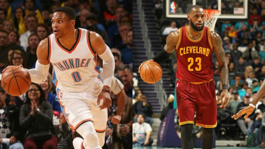 Westbrook y LeBron guían a la victoria a Thunder y Cavaliers en la NBA