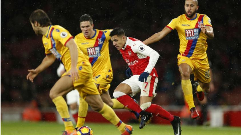 Alexis Sánchez y Arsenal arrancan el 2017 con un triunfo ante Crystal Palace