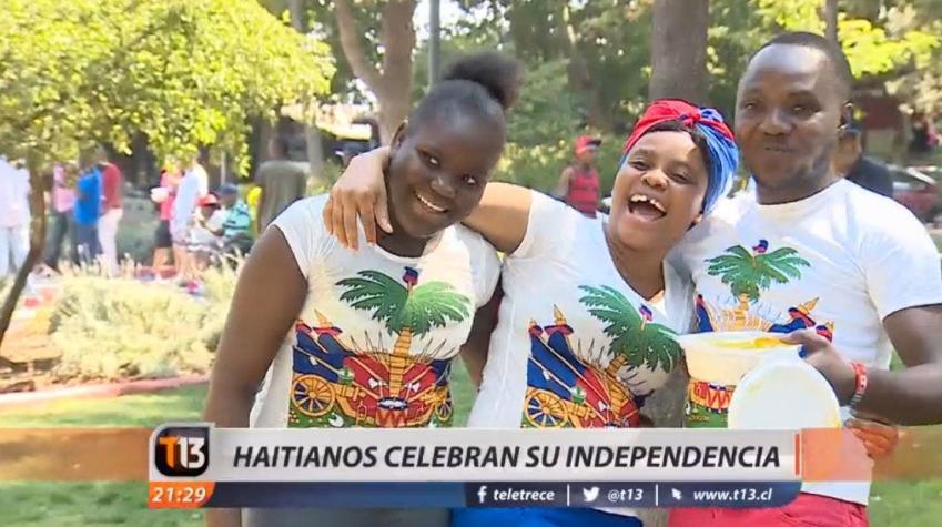 [VIDEO] Haitianos celebraron la independencia de su país en Quilicura