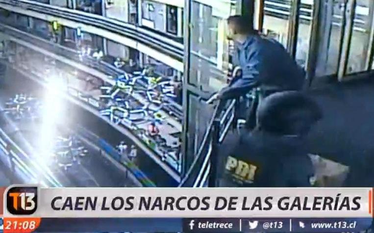 [VIDEO] Detienen a banda de narcos que traficaban en galerías de Santiago centro