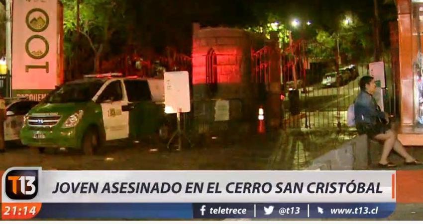 [VIDEO] Matan a joven en el Cerro San Cristóbal