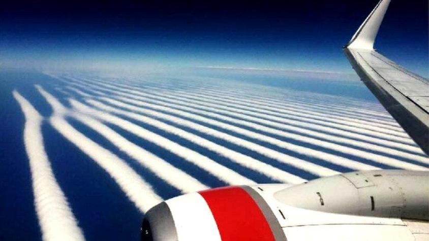 Las espectaculares -y muy inusuales- nubes fotografiadas desde un avión en el cielo de Australia