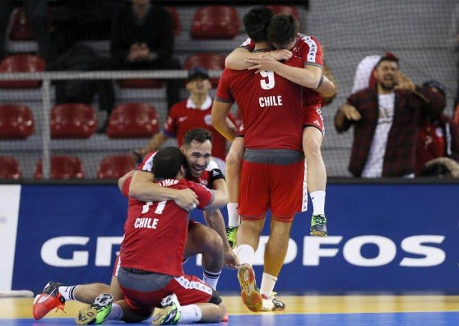 [VIDEO] Así fue el festejo de la selección chilena tras histórico triunfo en el Mundial de Balonmano