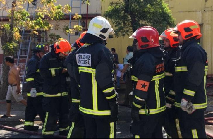 Incendio afectó a cité ubicado en centro de Santiago