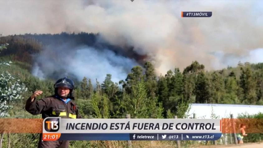[VIDEO] El incendio que dejó a 3 brigadistas muertos en El Maule