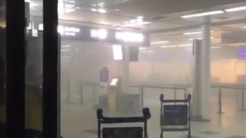 Evacuan aeropuerto de Buenos Aires por incendio en el hall