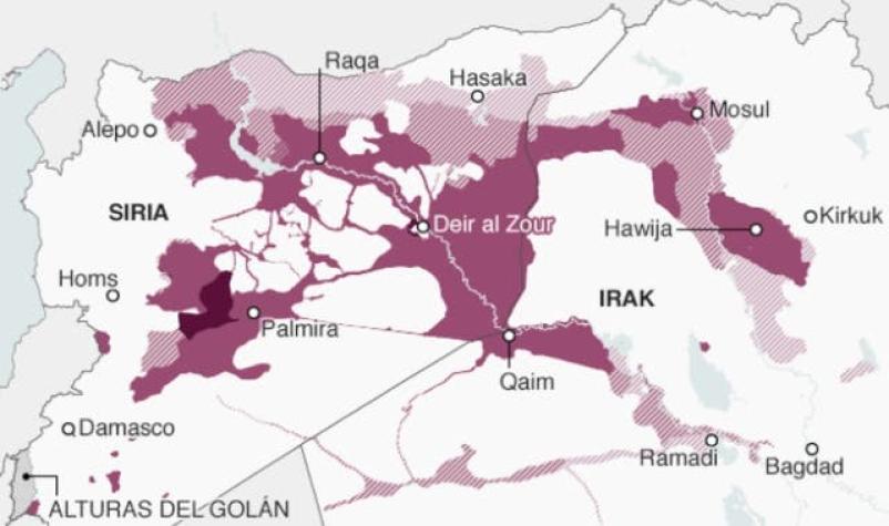 El mapa que muestra los territorios que perdió Estado Islámico en 2016