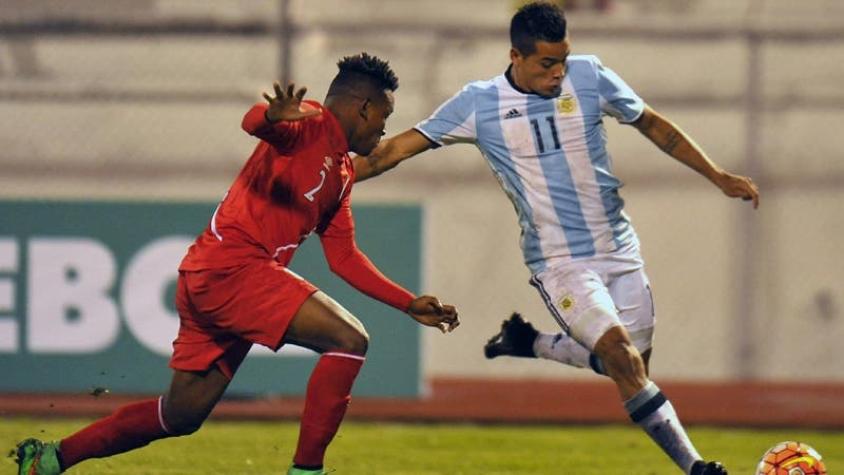 Argentina empata en la agonía ante Perú en su debut por el Sudamericano Sub 20