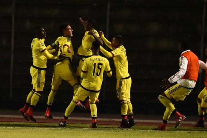 Colombia da el golpe y vence en la agonía a Brasil en el Sudamericano Sub 20