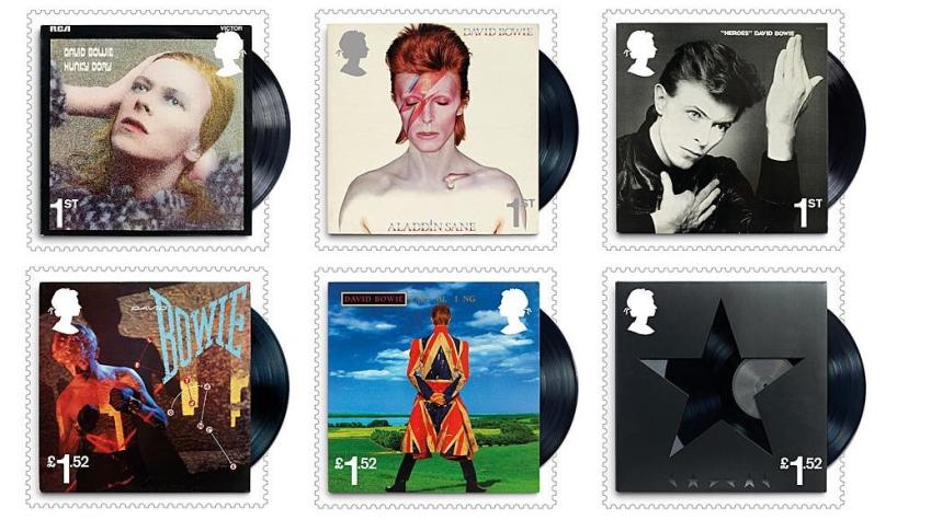 Las estampillas con las que el Royal Mail rendirá tributo a David Bowie