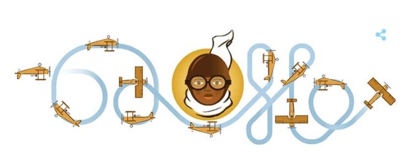 Google conmemora nacimiento de Bessie Coleman, la primera piloto negra de la historia