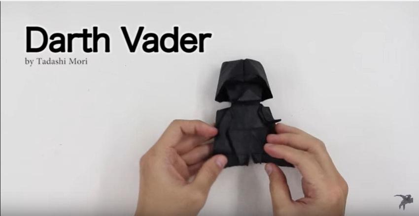 El artista que te muestra cómo hacer figuras de origami de Star Wars