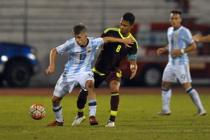 Argentina empata con Venezuela y ambos avanzan al hexagonal final Sub 20