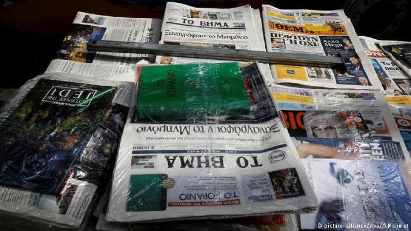 Dos diarios griegos cierran sus publicaciones por las deudas
