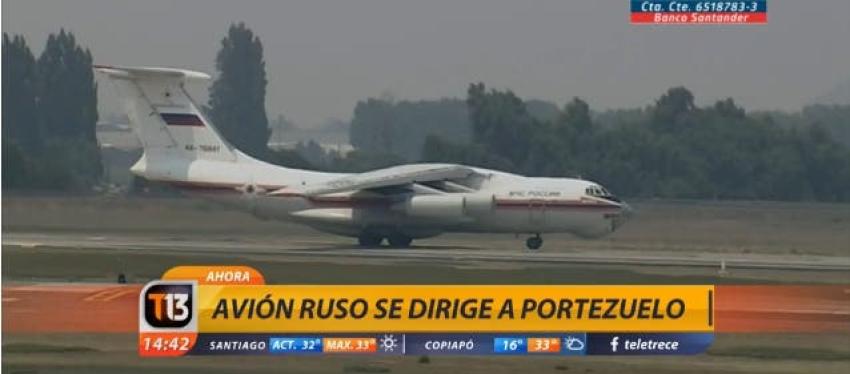[VIDEO] Avión "Ilyushin" despega rumbo a Portezuelo