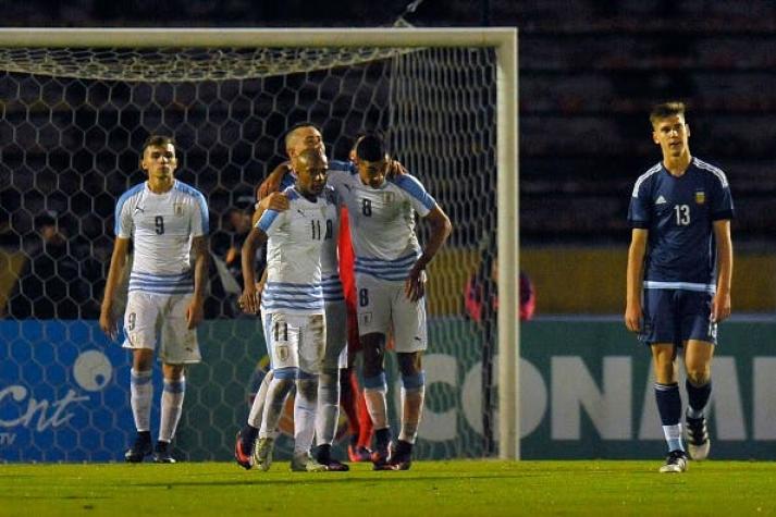 Uruguay apabulla a Argentina en el hexagonal final del Sudamericano Sub 20