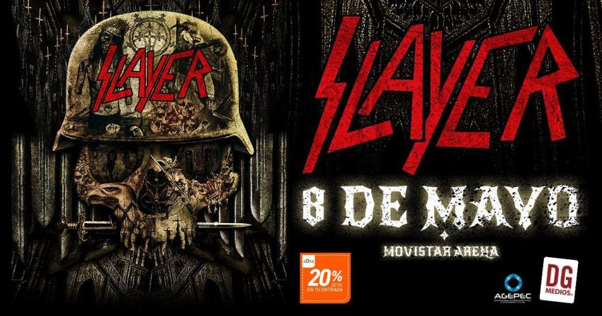 Slayer confirma fecha en Chile