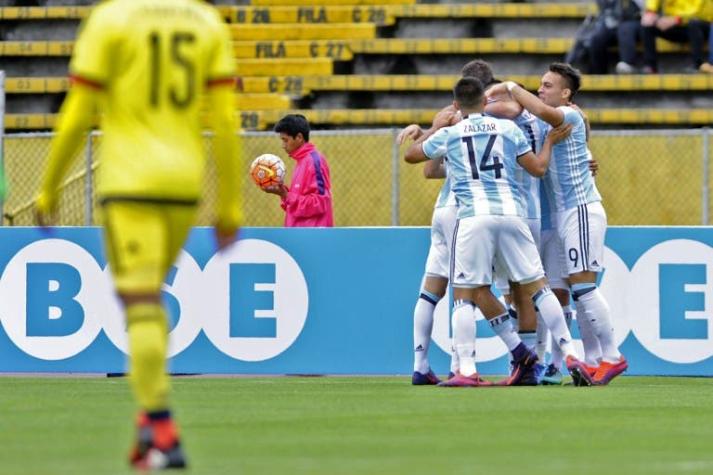 [VIDEO] Argentina con estos goles logra agónico triunfo ante Colombia en el Sudamericano