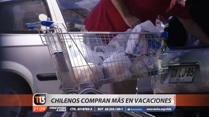[VIDEO] Febrero: El mes del año donde más gastan los chilenos en supermercados