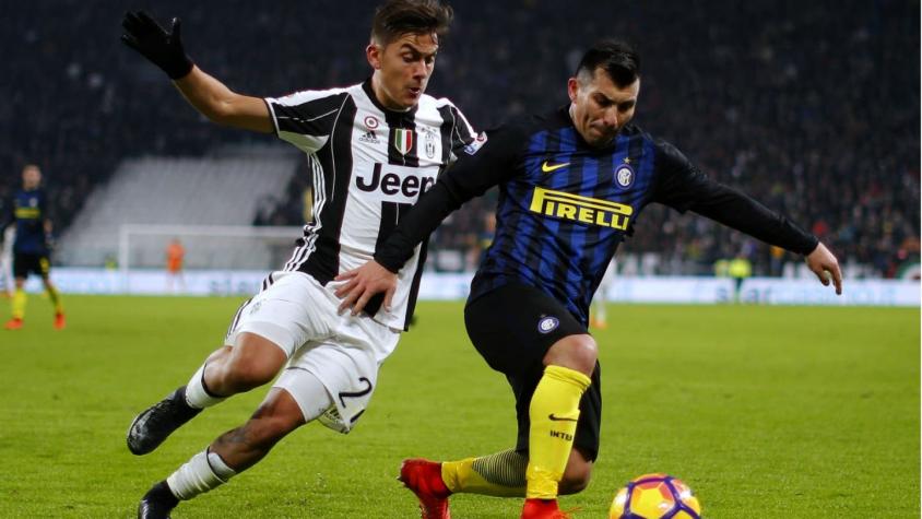 Juventus supera al Inter de Gary Medel y se queda con el clásico italiano