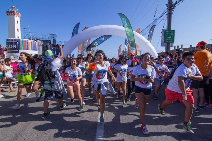 8 mil 500 personas participaron de la The Color Run en La Serena