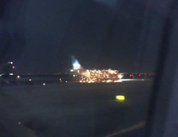 Avión de Aerolíneas Argentinas se incendia en aeropuerto de Nueva York