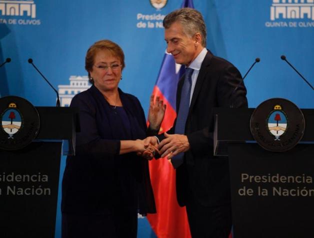 Presidenta Bachelet recibirá este domingo a Macri en visita oficial