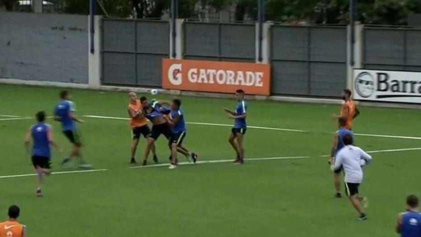 [VIDEO] Jugadores de Boca Juniors protagonizan dura pelea en entrenamiento