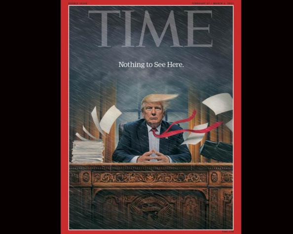 La dura portada de revista Time sobre Donald Trump: "Caos" en la Casa Blanca