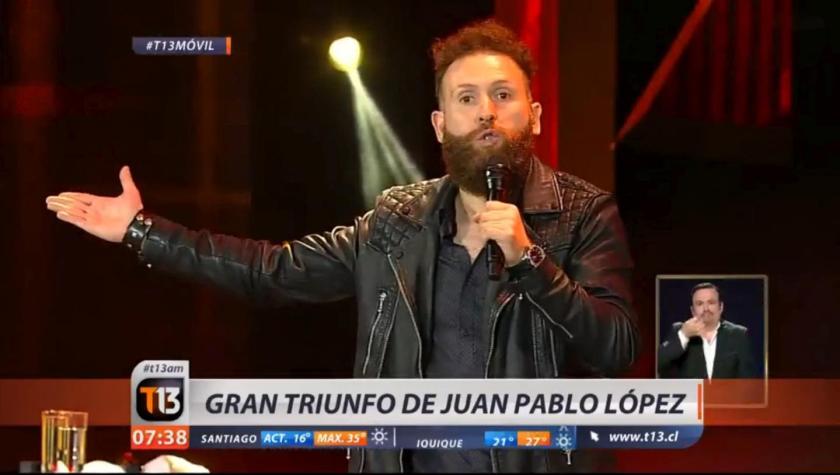 [VIDEO] El gran triunfo del debutante Juan Pablo López en el humor de Viña 2017