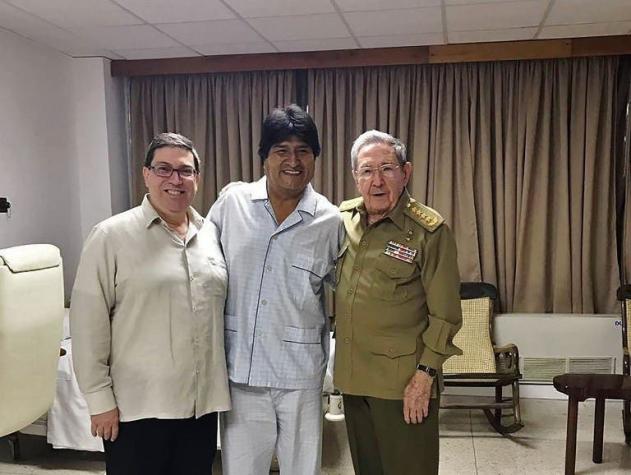 Evo Morales adelanta operación a la garganta en La Habana