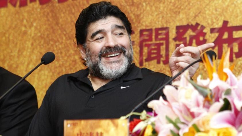 Un nuevo fichaje para China: Diego Maradona se convierte en embajador de la Liga