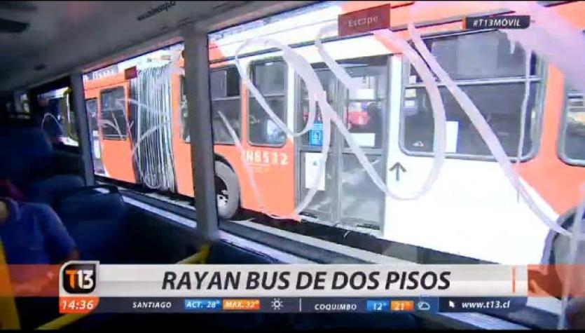 [VIDEO] Rayan por segunda vez bus Transantiago de dos pisos