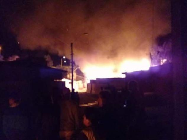 Cinco personas mueren tras incendio de vivienda en Vallenar