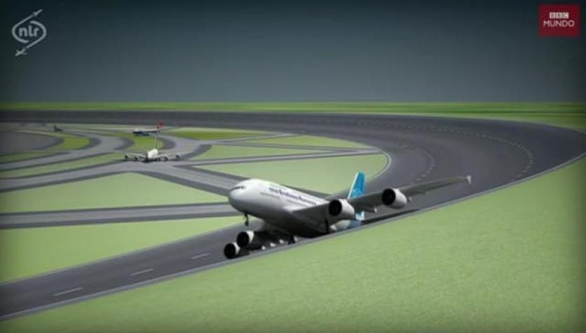 [VIDEO] Así funcionarían las pistas de aterrizaje circulares