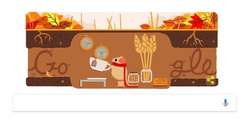 Google la da la bienvenida al otoño con su Doodle