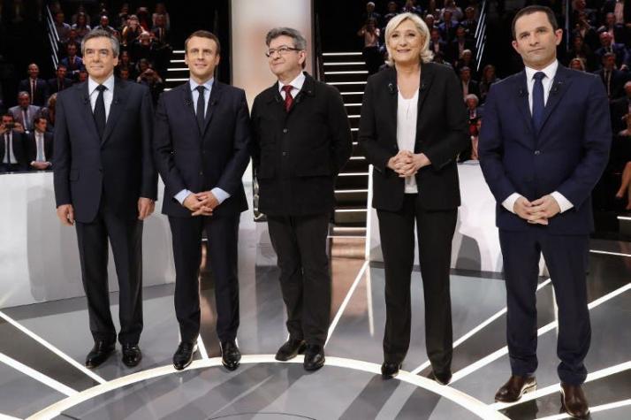 Francia: Le Pen blanco de dardos en acalorado debate a un mes de elecciones presidenciales