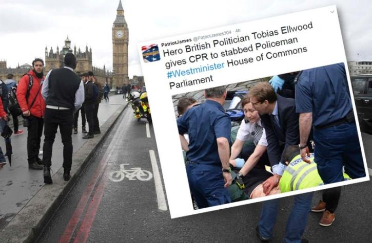 Heroico diputado británico intentó salvar al policía acuchillado