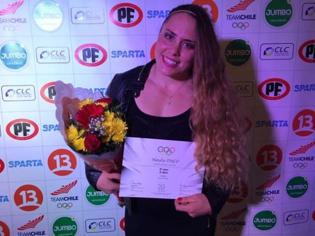 Natalia Duco recibe diploma olímpico por octavo lugar en Londres 2012