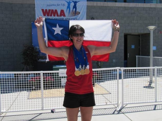 Marcela Barrientos gana tres medallas de oro en Mundial Senior de Atletismo