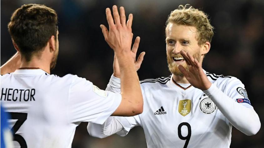 Alemania golea en clasificatorias europeas y se acerca más al Mundial de Rusia 2018