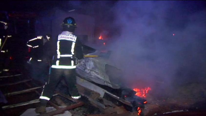 Dos fallecidos dejan incendios en Puerto Montt